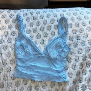 Princess Polly Sky Blue Top